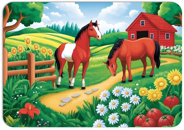 PokojovaDekorace.cz, Dětské prostírání - 102, Koně, 43x30cm
