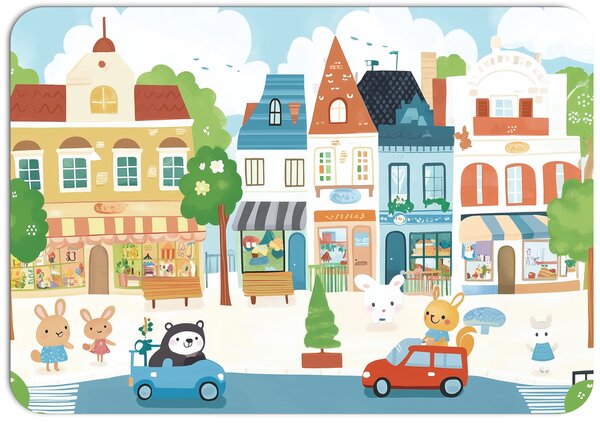PokojovaDekorace.cz, Dětské prostírání - 100, Město, 43x30cm