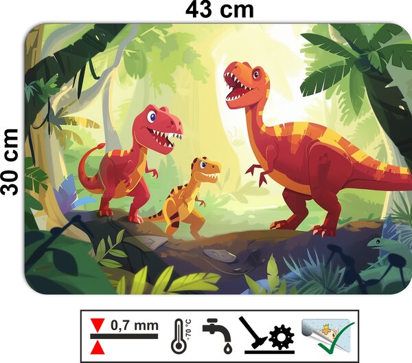 PokojovaDekorace.cz, Dětské prostírání - 093, Dinosaurus, 43x30cm