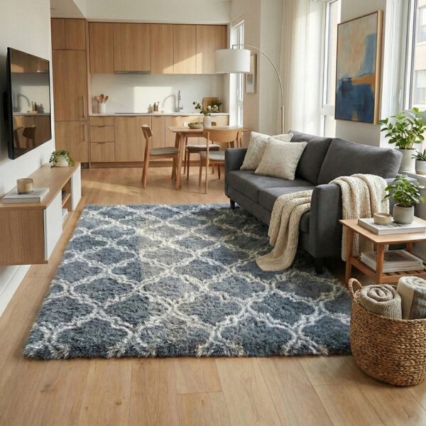 Protiskluzový koberec DECOR stříbrný