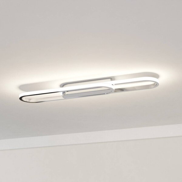 EGLO LED stropní svítidlo CONIVARENA s LED, chromová barva, délka 69 cm,, Chrom / stříbro, Obývací pokoj / jídelna, kov