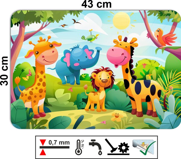 PokojovaDekorace.cz, Dětské prostírání – 084, Safari, 43x30cm