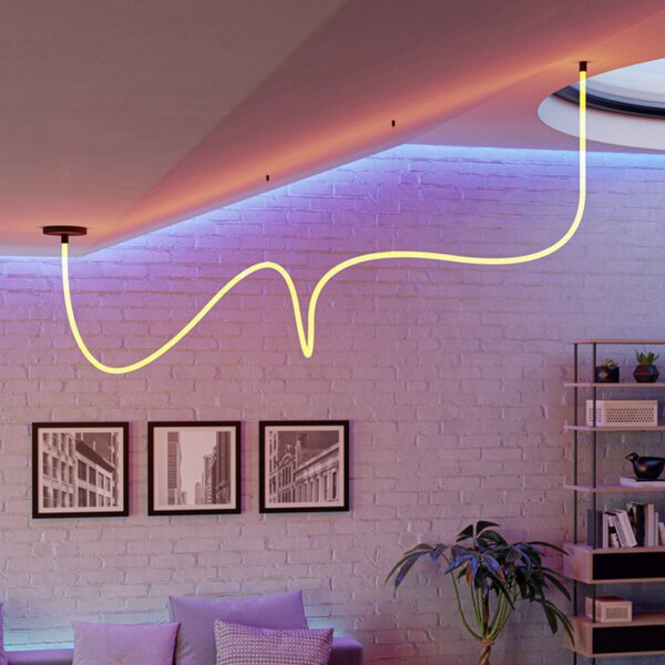 EGLO LED světelný řetěz GLOW, délka 300 cm, 4 000 K, Bílá / opál, Obývací pokoj / jídelna, Plast