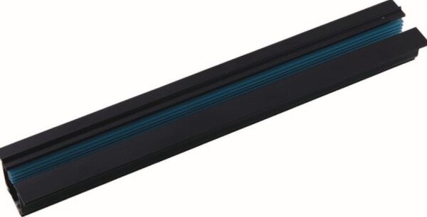 FAN LED-TRACK-1M-INC NERO Zápuštěná lišta pro třífázový lištový systém černá TRIFASE černá 5,5x3,3x100 cm - FANEUROPE