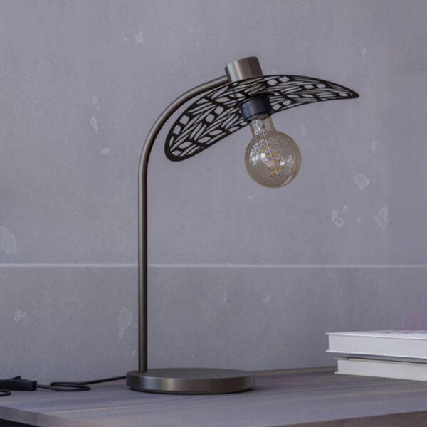 EGLO Stolní lampa SWABY, bronzová, výška 47 cm, kov, E27, Bronz / starožitná mosaz, Obývací pokoj / jídelna, kov