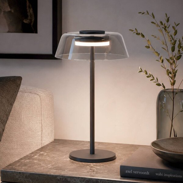 EGLO connect chytrá LED stolní lampa ARROYO-Z, černá, 34 cm, stmívatelný, Černá, Obývací pokoj / jídelna, kov