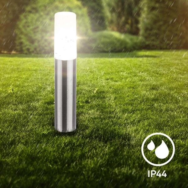 BRILONER Startovací sada Junca – CONNECT TO SHINE, 3ks svítidel pro osvětlení cesty, IP44, design nerez ocel 3925032