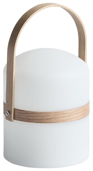 Venkovní stolní LED lampa ESTERO s dálkovým ovládáním Bílá