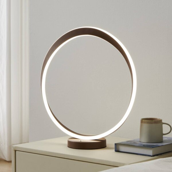 EGLO LED stolní lampa CAMEROTA, bronzová, výška 44 cm, stmívatelné, stmívatelný, Bronz / starožitná mosaz, Obývací pokoj / jídelna, kov
