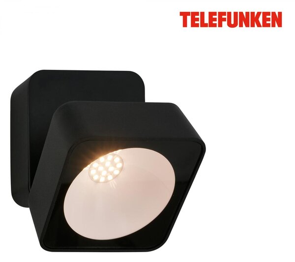 BRILONER TELEFUNKEN LED venkovní nástěnné svítidlo, ochrana proti stříkající vodě, bez vypínače, 3000K teplá bílá, černé 322005TF
