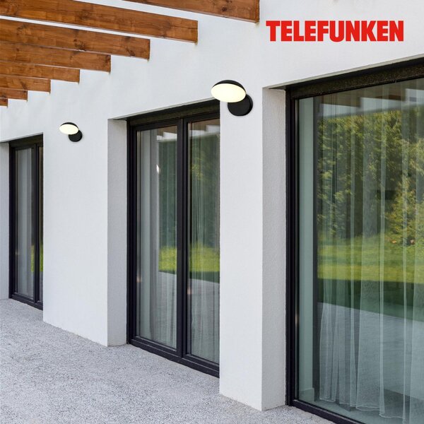 BRILONER TELEFUNKEN LED venkovní nástěnné svítidlo, voděodolné a prachotěsné, 1000 lm, 3.000K teplá bílá 323205TF