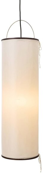 GUBI Gubi závěsné světlo Silk Lantern, bílé/černé, hedvábí, E27, stmívatelný, Krémová / jantar, Obývací pokoj / jídelna, Textil / tkanina / hedvábí, Design