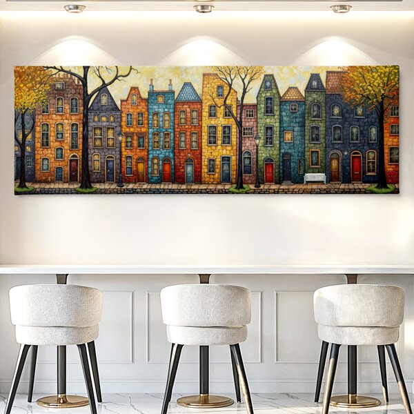 Obraz na plátně - Zapadlá ulička Winghamu FeelHappy.cz Velikost obrazu (šířka x výška): 120 x 40 cm