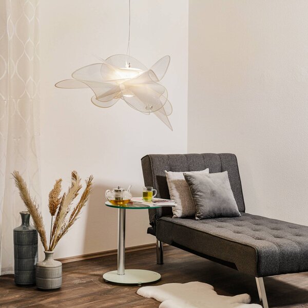 Slamp La Belle Étoile Small - závěsné světlo, 73cm, stmívatelný, Bílá / opál, Obývací pokoj / jídelna, Plast, Design