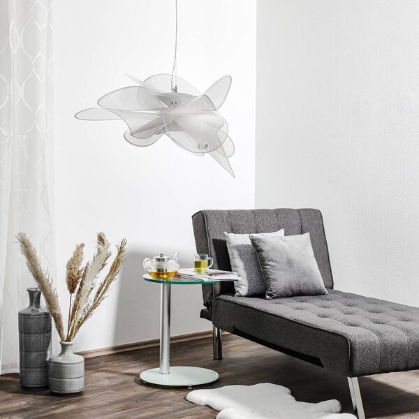 Slamp La Belle Étoile Small - závěsné světlo, 73cm, stmívatelný, Bílá / opál, Obývací pokoj / jídelna, Plast, Design