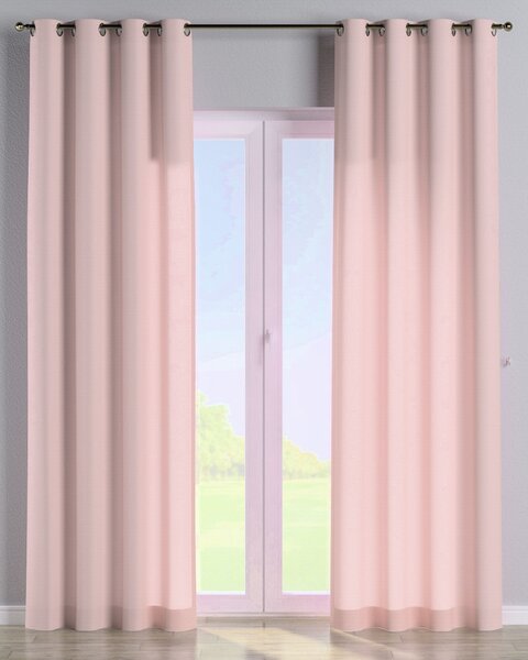 Závěs na kroužcích barva růžová