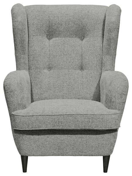 KŘESLO UŠÁK, textil, světle šedá MID.YOU - Online Only křesla & taburety, Online Only