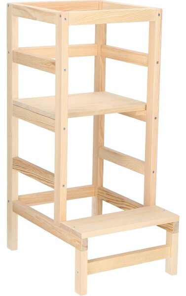 Dětská učící věž DECHLAND LEARNING 4 přírodní