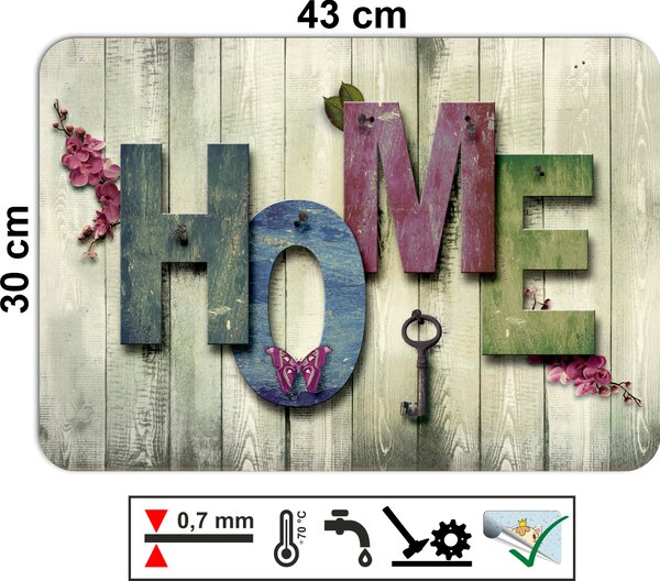 PokojovaDekorace.cz, Prostírání s textem-602 HOME, 43x30cm