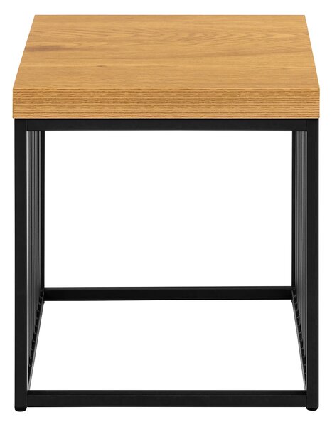 Actona Odkládací stolek Strington 40 cm dub divoký/černý