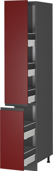 Lékárničková skříňka Vicco R-Line Červená 30 cm Tvar J, Model 39782