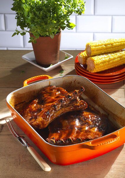Le Creuset 20184370902422 Pekáč Signature 37 cm ohnivě oranžový