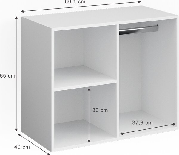 Příborník Vicco Isabelle Bílá 80.1 x 65 cm, Model 34429