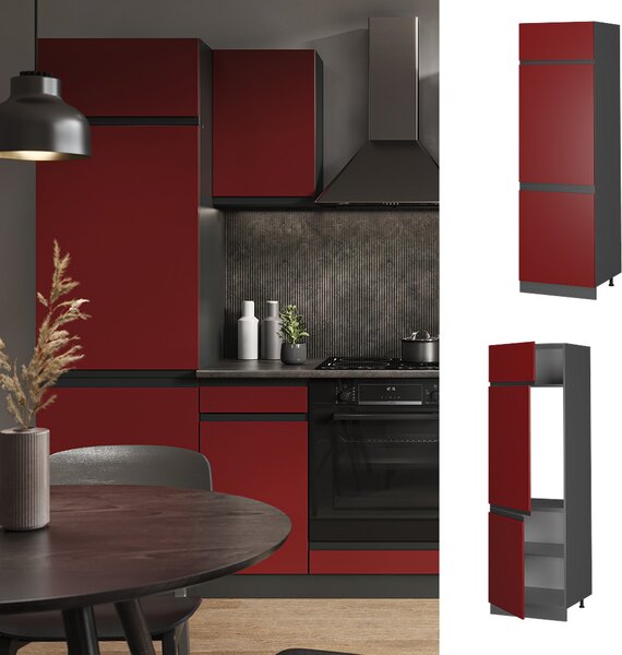 Skříňka na lednici Vicco R-Line Červená 60 cm Tvar J, Model 39750