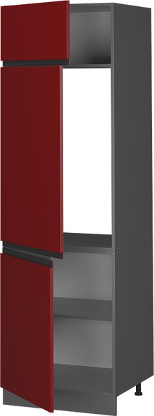 Skříňka na lednici Vicco R-Line Červená 60 cm Tvar J, Model 39750