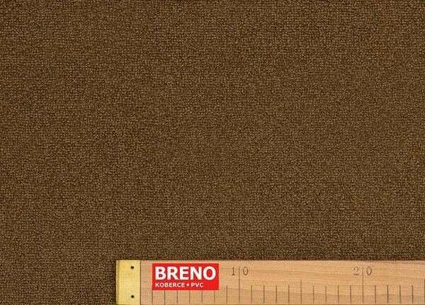 Breno Metrážový koberec NOBLE 51 hnědý, šíře 400 cm, Hnědá