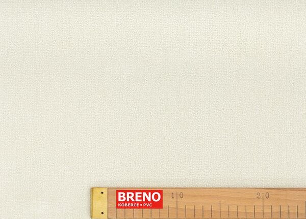 Breno Metrážový koberec NOBLE 69 krémový, šíře 400 cm, Bílá/Béžová