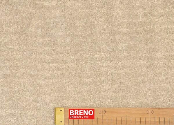 Breno Metrážový koberec NOBLE 72 béžový, šíře 400 cm, Béžová