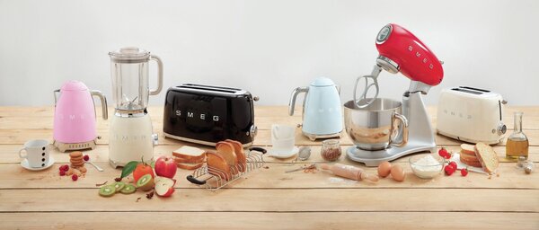 Smeg TSF02BLEU Toustovač na 4 tousty 50's Style černý