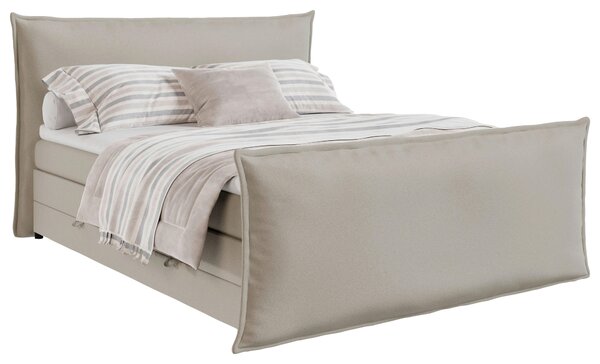 POSTEL BOXSPRING, 160/200 cm, béžová MID.YOU - Postele s úložným prostorem, Online Only