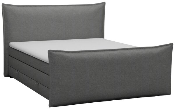POSTEL BOXSPRING, 160/200 cm, barvy stříbra MID.YOU - Postele s úložným prostorem, Online Only