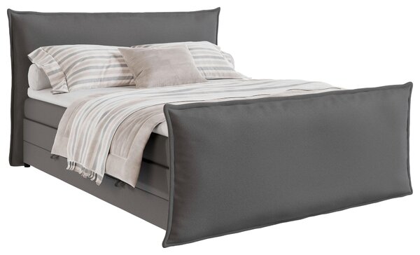 POSTEL BOXSPRING, 160/200 cm, barvy stříbra MID.YOU - Postele s úložným prostorem, Online Only