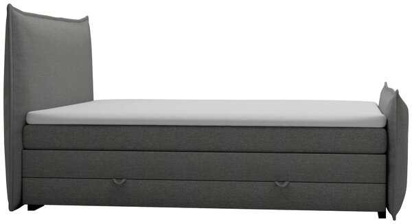 POSTEL BOXSPRING, 160/200 cm, barvy stříbra MID.YOU - Postele s úložným prostorem, Online Only