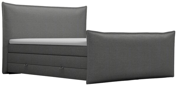 POSTEL BOXSPRING, 160/200 cm, barvy stříbra MID.YOU - Postele s úložným prostorem, Online Only