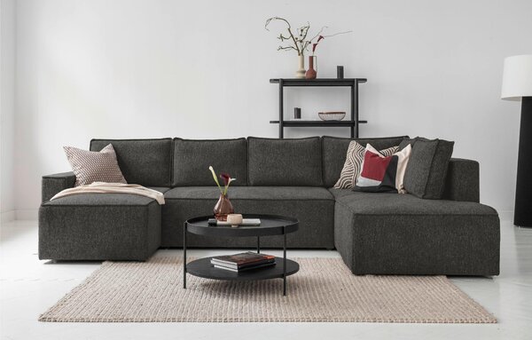SEDACÍ SOUPRAVA, textil, tmavě šedá MID.YOU - Sedací soupravy, Online Only
