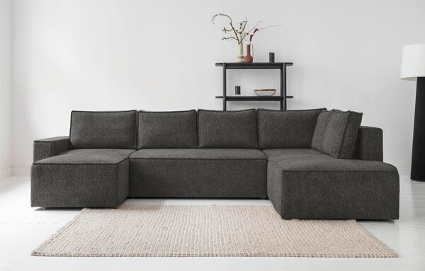SEDACÍ SOUPRAVA, textil, tmavě šedá MID.YOU - Sedací soupravy, Online Only