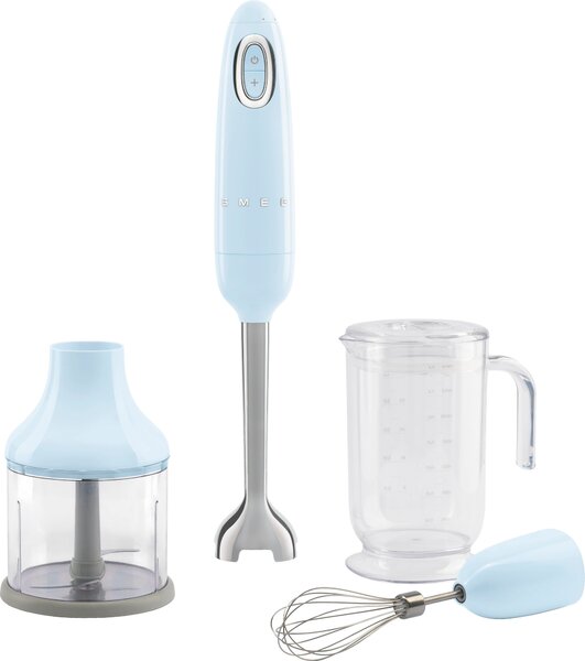 Smeg HBF03PBEU. Tyčový mixér 50's Style II s příslušenstvím modrý pastel