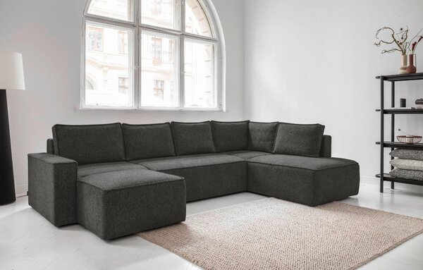 SEDACÍ SOUPRAVA, textil, tmavě šedá MID.YOU - Sedací soupravy, Online Only