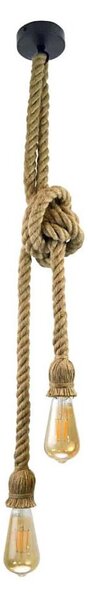 Lustr na lanku ROPE 2xE27/12W/230V