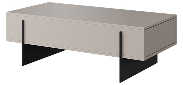 Konferenční stolek Larena 120 cm - kašmírová / černá