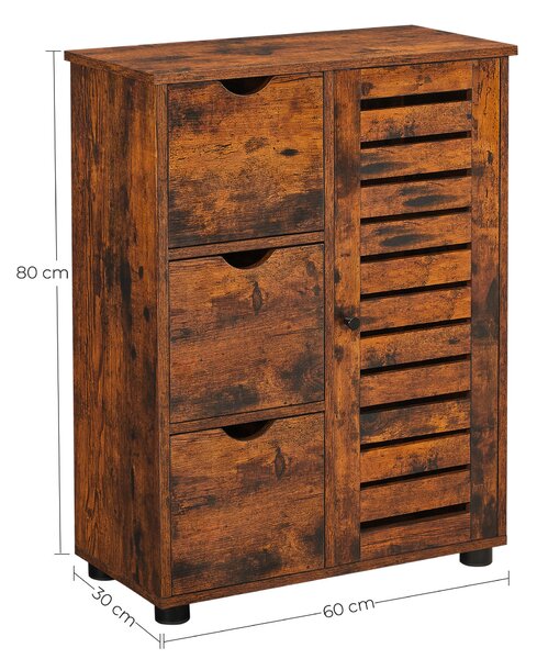 MIDI SKŘÍŇKA, hnědá, černá, 60/80/30 cm MID.YOU - Koupelnové série, Online Only