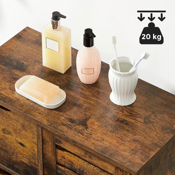 MIDI SKŘÍŇKA, hnědá, černá, 60/80/30 cm MID.YOU - Koupelnové série, Online Only