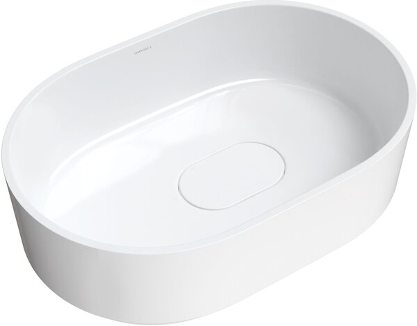 Omnires Cadence M+ umyvadlo 62x42 cm oválné na pult bílá CADENCE620BP