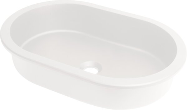 Deante Silia umyvadlo 58x39 cm oválné pod pult bílá matný CQS_AU6U