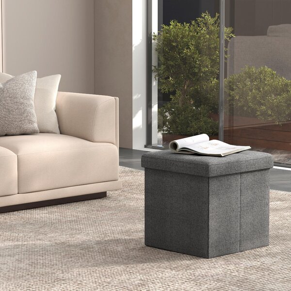 SEDACÍ BOX, textil, kompozitní dřevo, 30/30/30 cm - Taburety, Online Only
