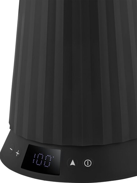Alessi MDL21 B Rychlovarná konvice s regulací teploty Plissé 1,7 l černá